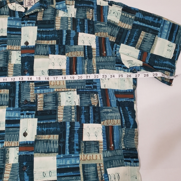 Roundtree & Yorke short sleeve button up Hawaiian camp shirt Mens XL multicolors - Picture 5 of 5